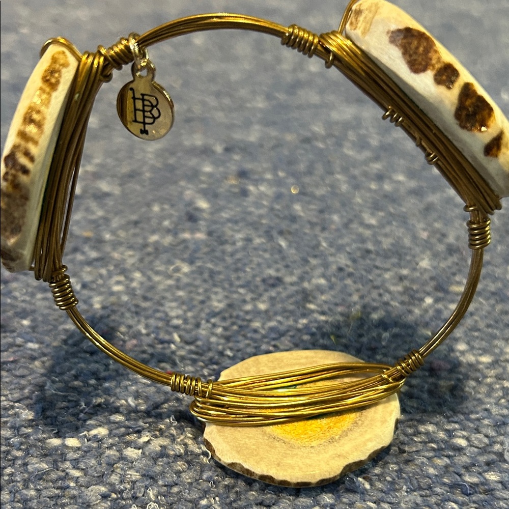 Bourbon and Bowties Gold and Antlers Bracelet - Picture 3 of 3